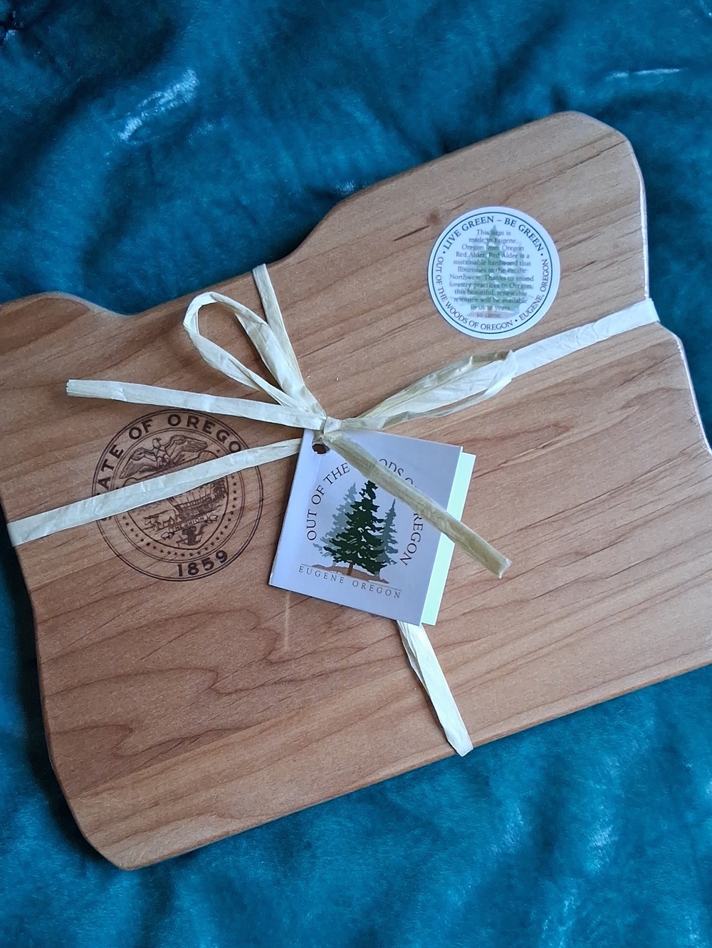 Red Alder Wood Serving Board - State of Oregon